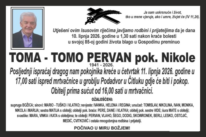 Toma – Tomo  Pervan