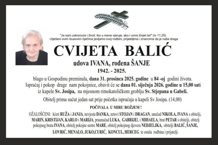 Cvijeta  Balić