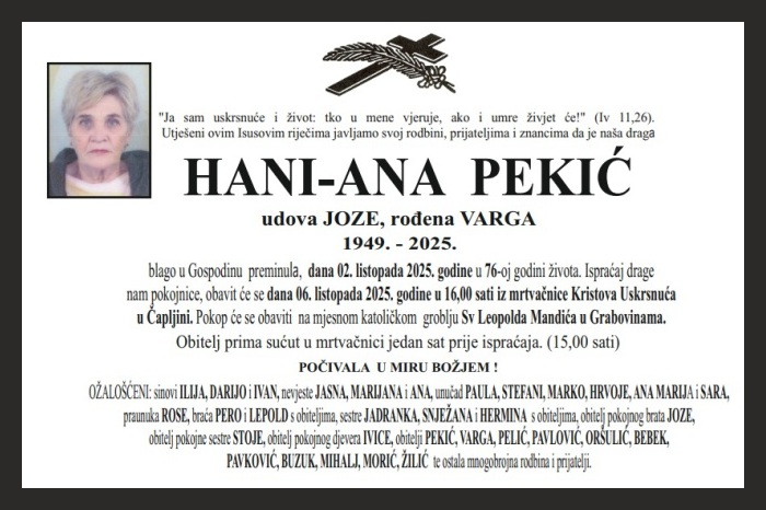 Hani – Ana  Pekić