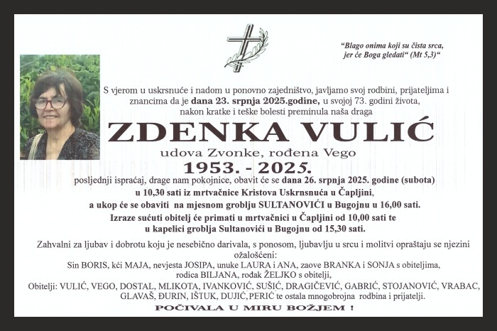 Zdenka  Vulić