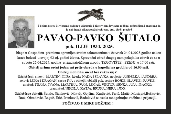 Pavao – Pavko  Šutalo
