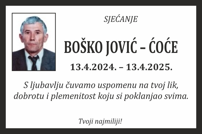 Boško Jović –  Ćoće