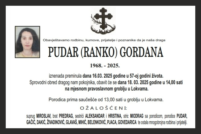 Pudar  Gordana