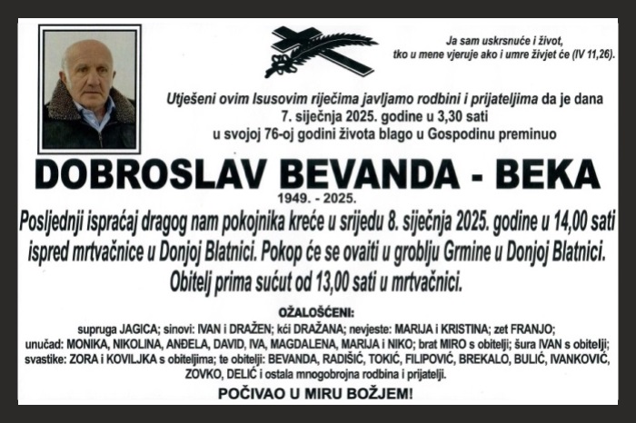 Dobroslav Bevanda –  Beka