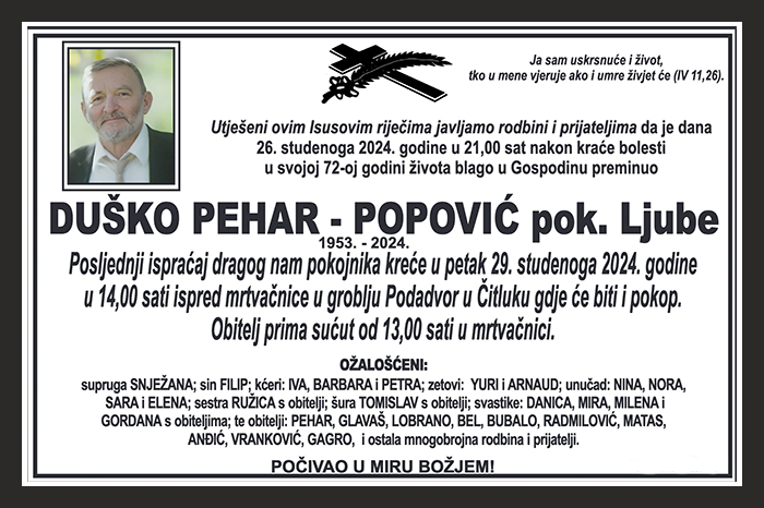 Duško Pehar –  Popović