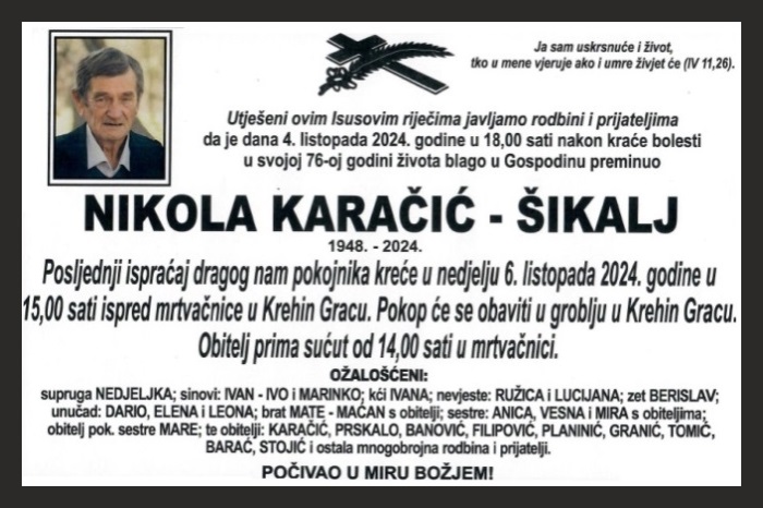 Nikola Karačić –  Šikalj