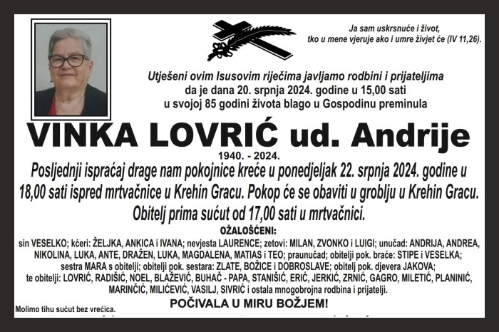 Vinka  Lovrić