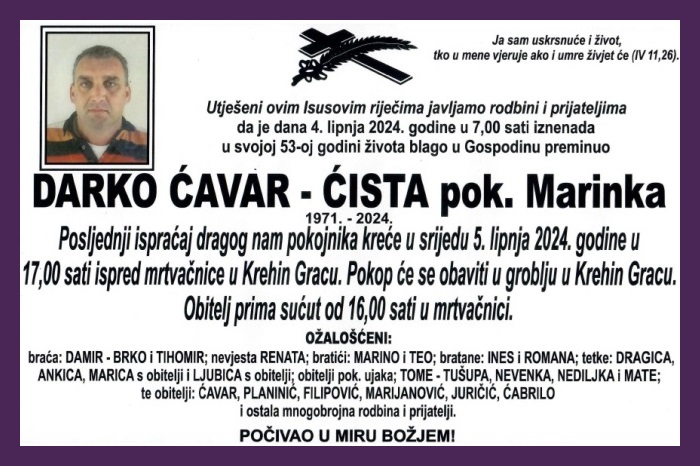 Darko Ćavar –  Ćista