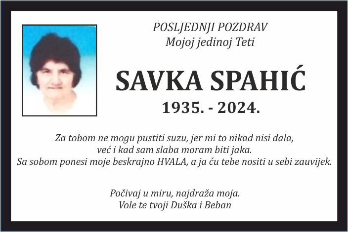 Savka  Spahić