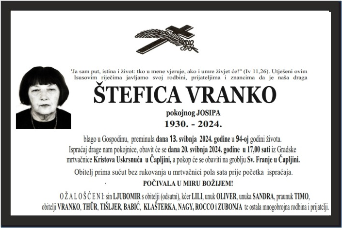 Štefica  Vranko