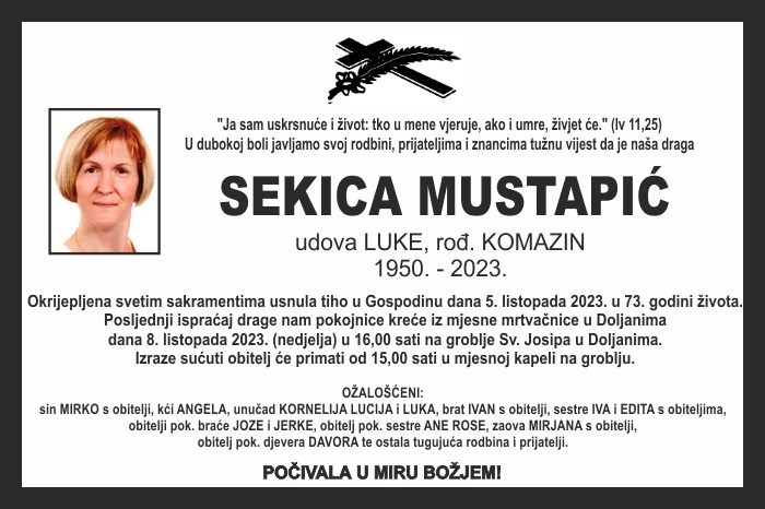 Sekica  Mustapić