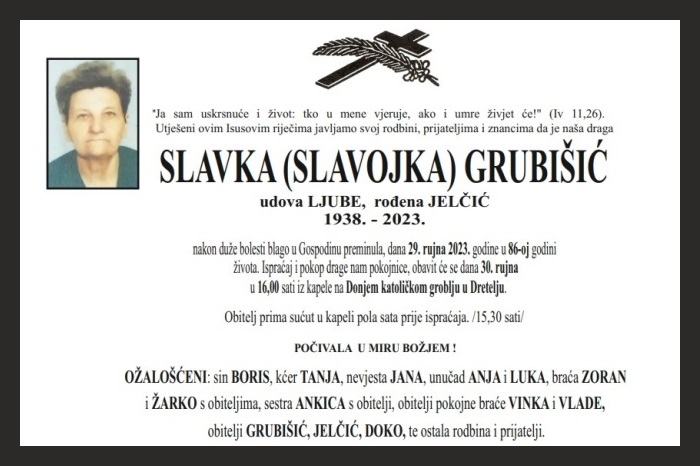 Slavka  Grubišić