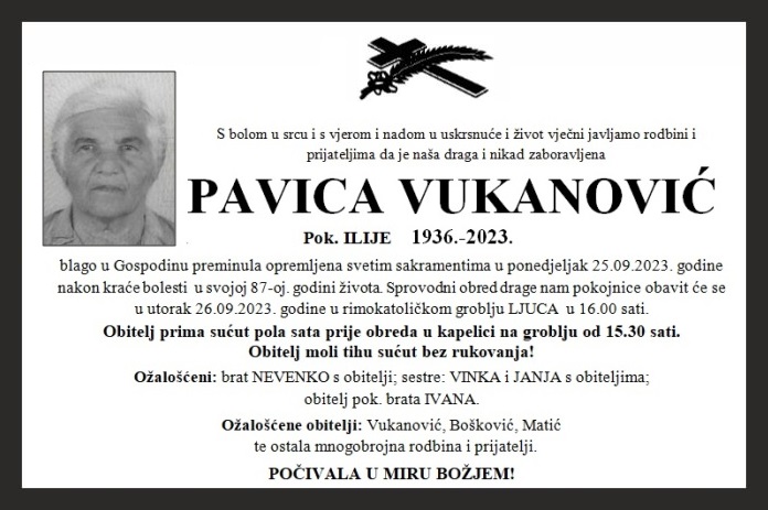 Pavica  Vukanović