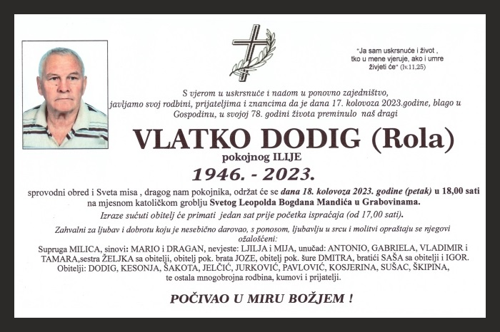 Vlatko Dodig  Rola