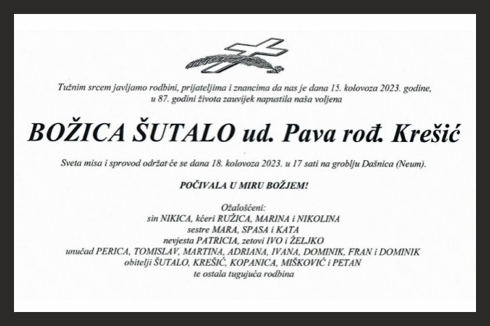 Božica  Šutalo