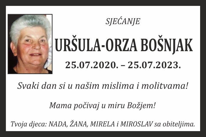 Uršula – Orza  Bošnjak