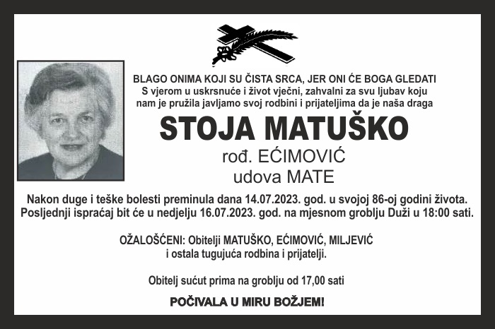 Stoja  Matuško