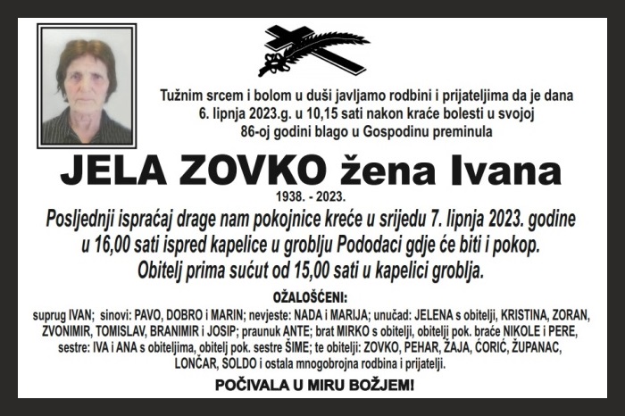 Jela  Zovko