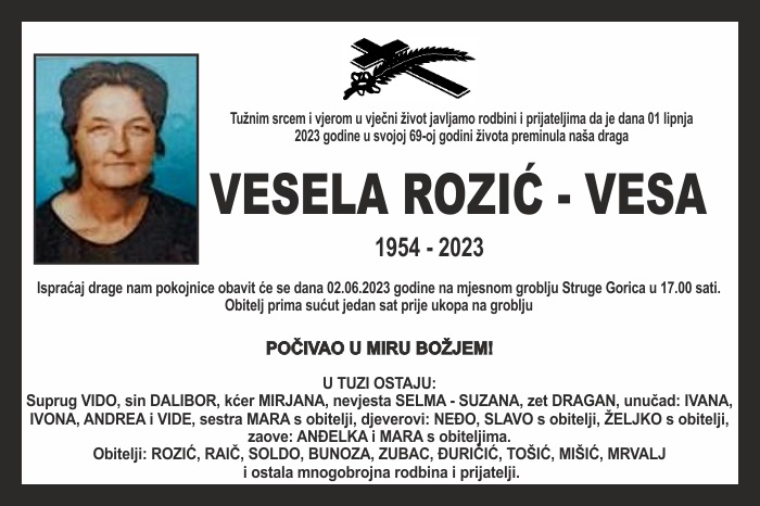 Vesela Rozić –  Vesa