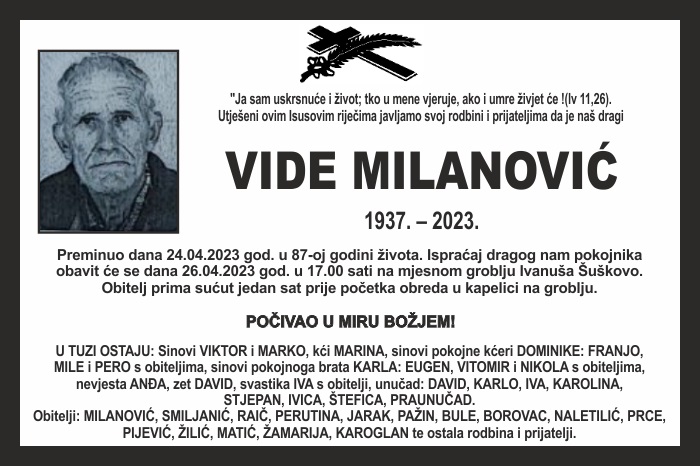 Vide  Milanović