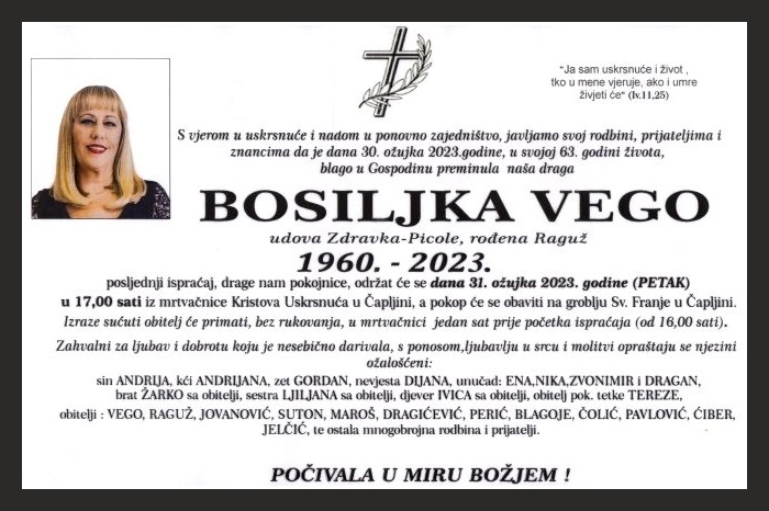 Bosiljka  Vego