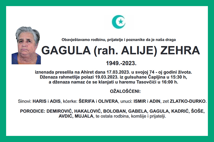 Zehra  Gagula