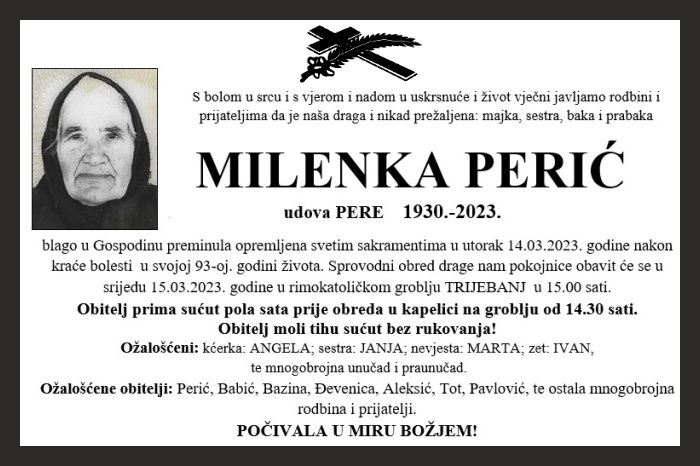 Milenka  Perić
