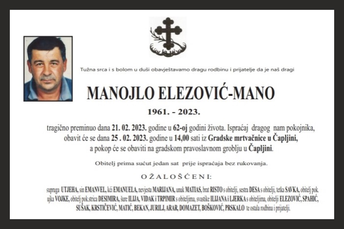 Manojlo Elezović –  Mano