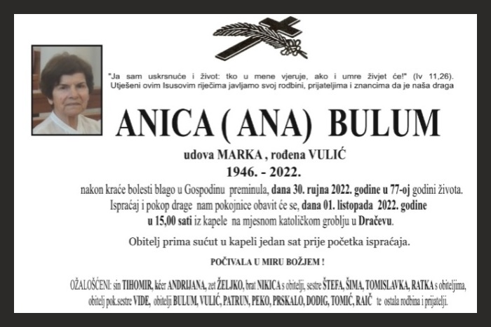 Anica (Ana)  Bulum