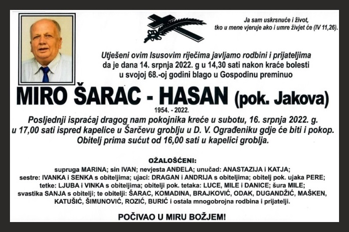 Miro Šarac –  Hasan