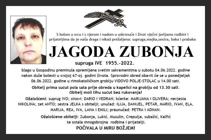 Jagoda  Zubonja