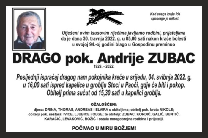 Drago  Zubac