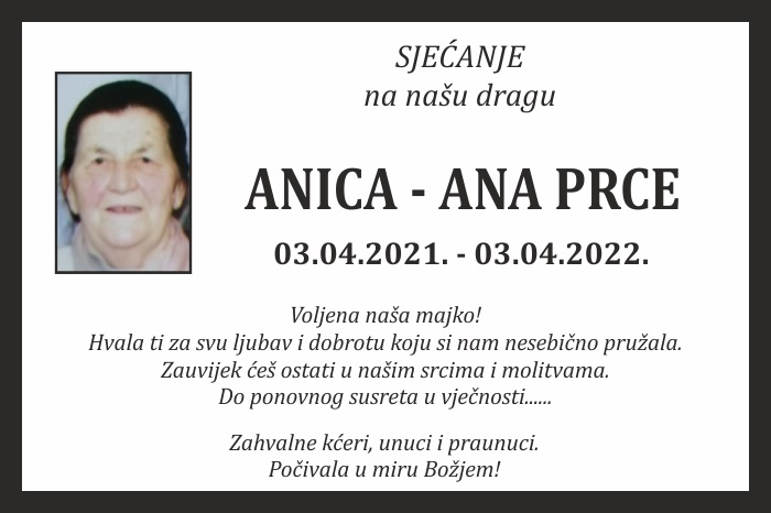 Anica Ana  Prce