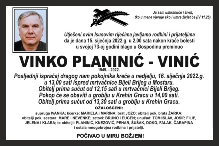 Vinko Planinić –  Vinić