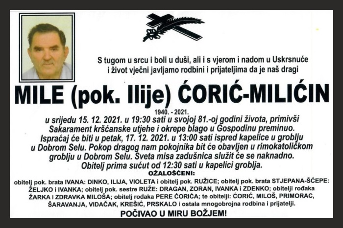 Mile Ćorić –  Milićin