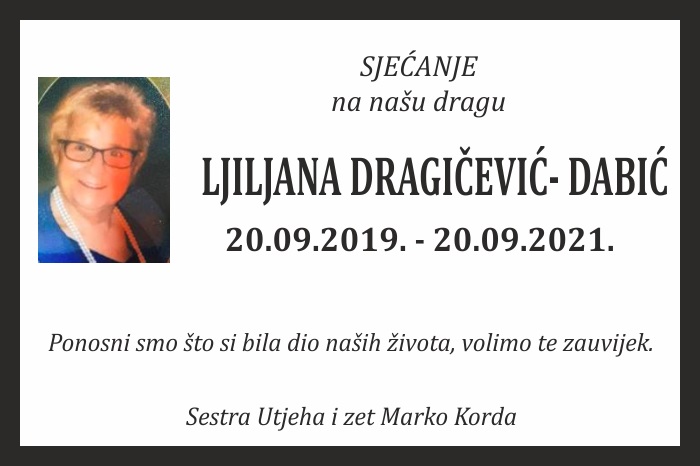 Ljiljana Dragičević –  Dabić