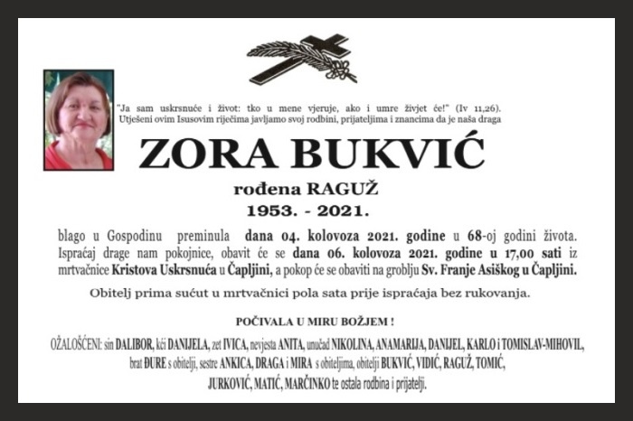Zora  Bukvić