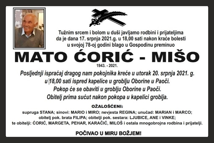 Mato Ćorić –  Mišo