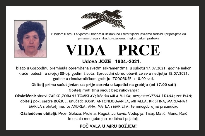 Vida  Prce
