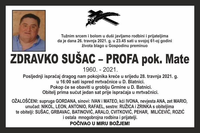Zdravko Sušac –  Profa