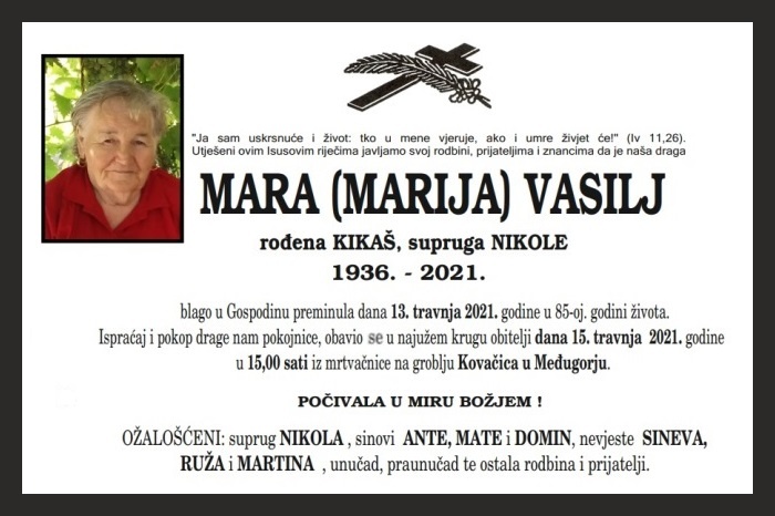 Mara (Marija)  Vasilj