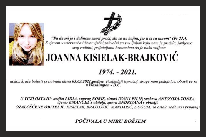Joanna Kisielak –  Brajković