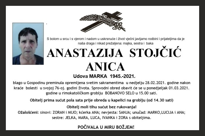 Anastazija Stojčić –  Anica