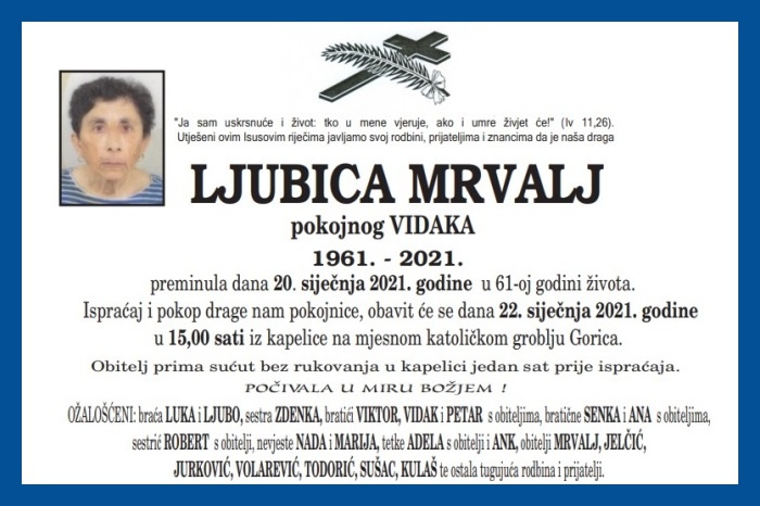 Ljubica  Mrvalj