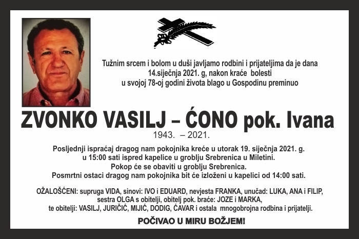 Zvonko Vasilj –  Ćono