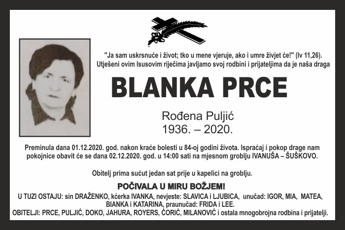 Blanka  Prce