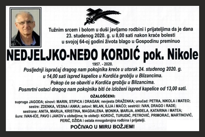 Nedjeljko-Neđo  Kordić
