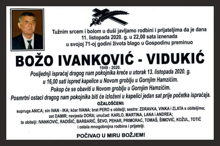 Božo Ivanković –  Vidukić