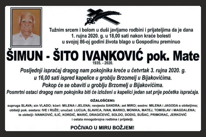 Šimun – Šito  Ivanković
