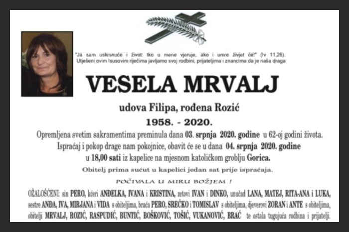 Vesela  Mrvalj